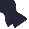 View 4 of product Navy Satin Silk Bow Tie