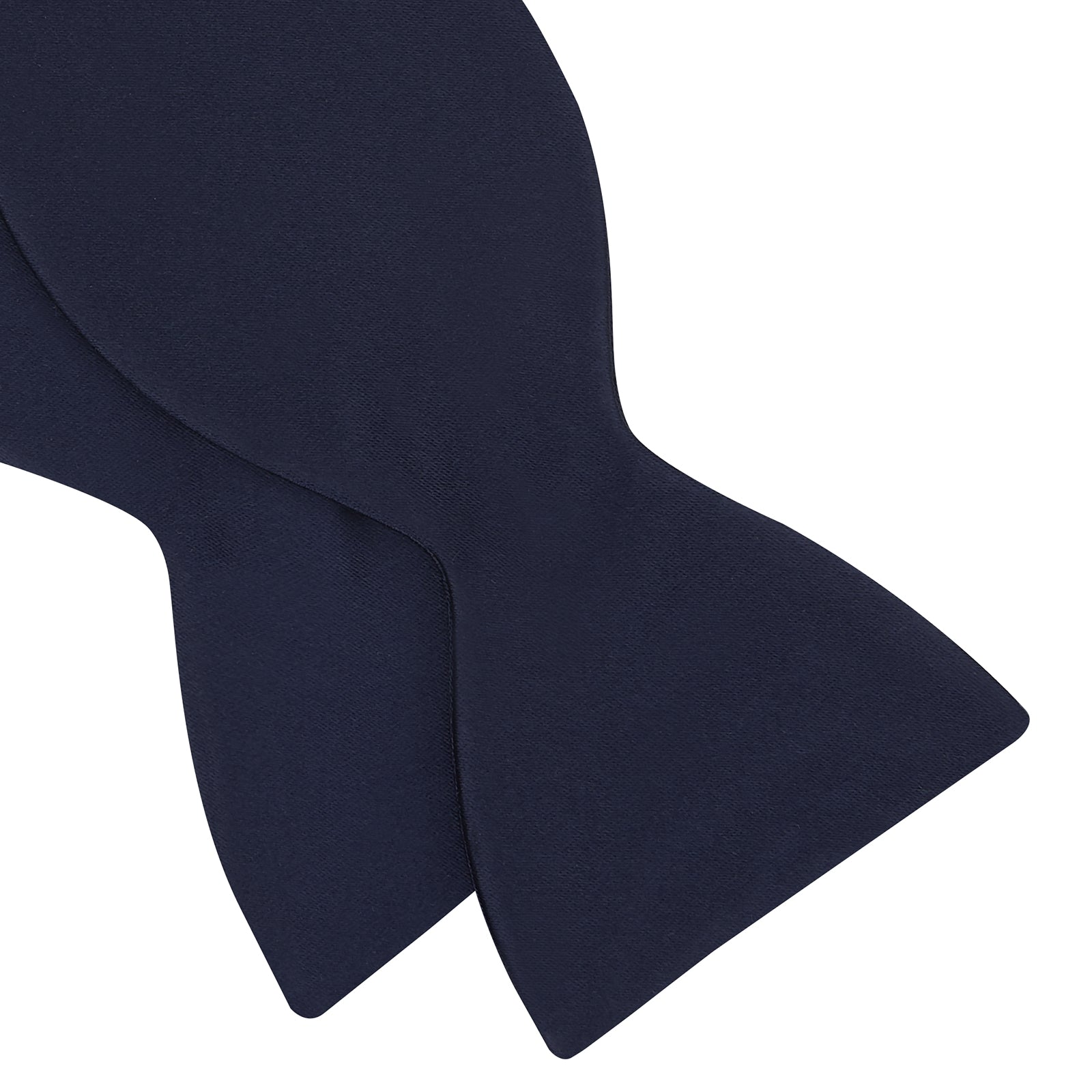 View 4 of product Navy Satin Silk Bow Tie