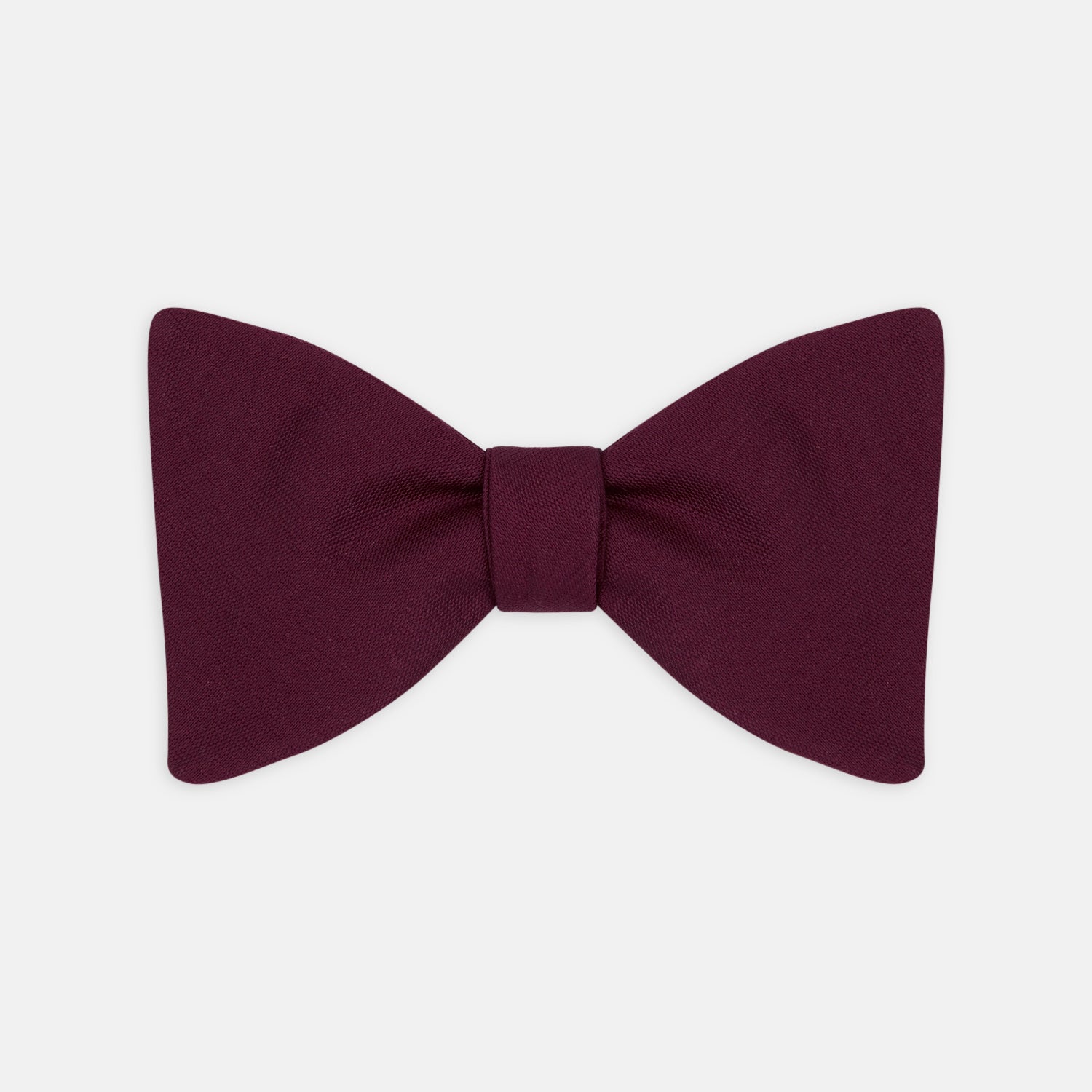 Burgundy Barathea Bow Tie