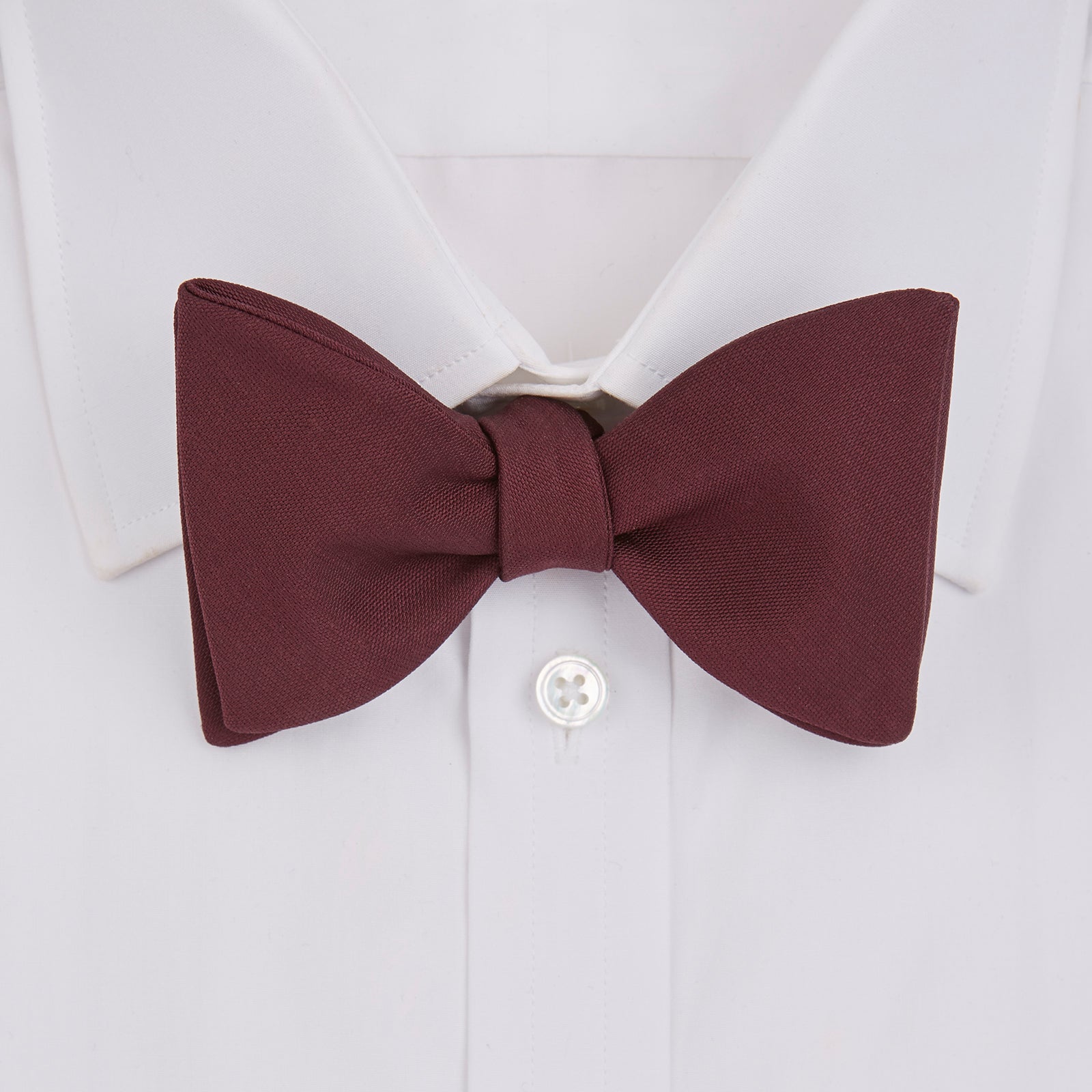 View 2 of product Burgundy Barathea Bow Tie