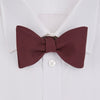 Burgundy Barathea Bow Tie