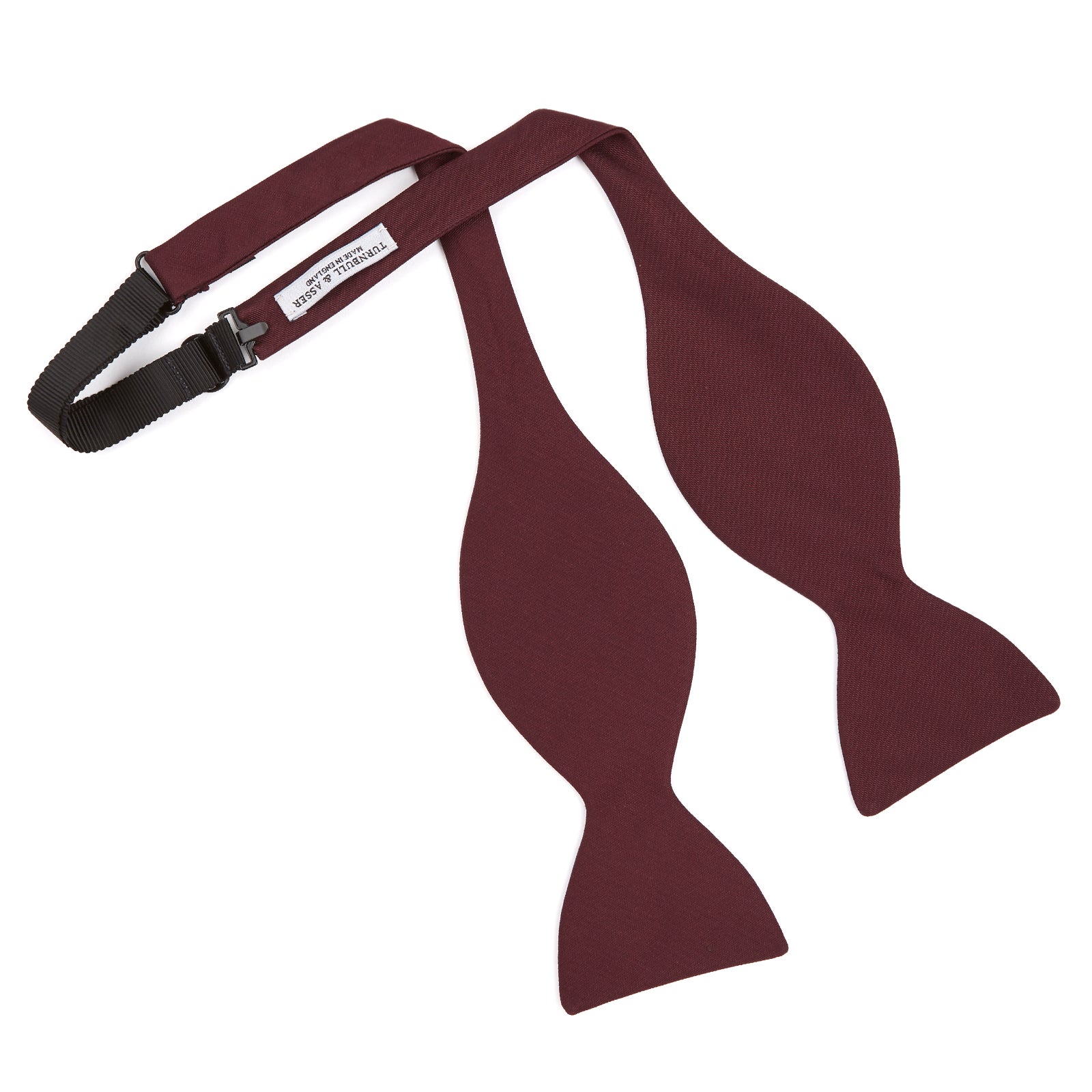 Burgundy Barathea Bow Tie