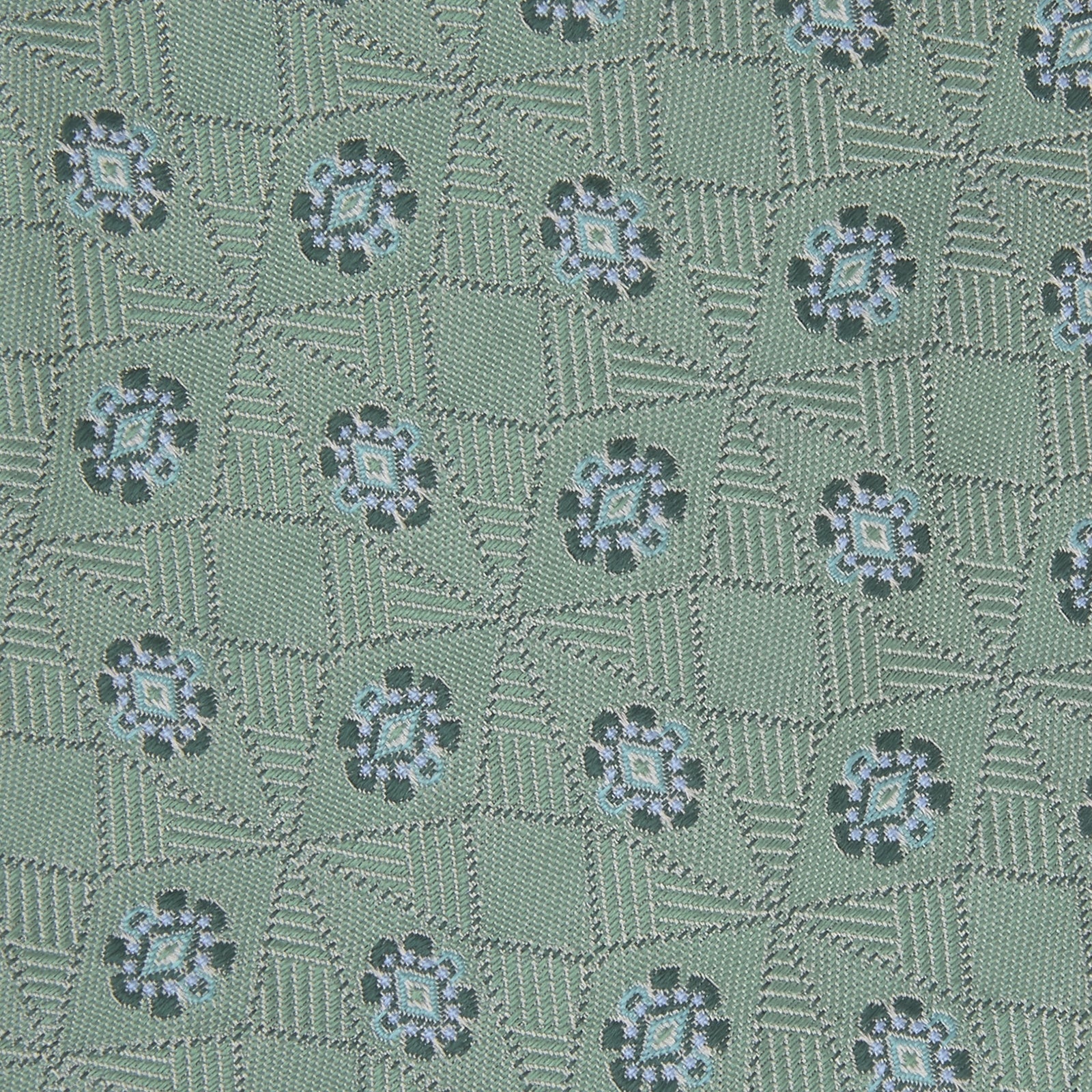 View 3 of product Green Star Flowers Silk Tie