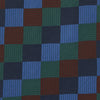View 3 of product Navy and Blue Checkerboard Jacquard Wool Tie