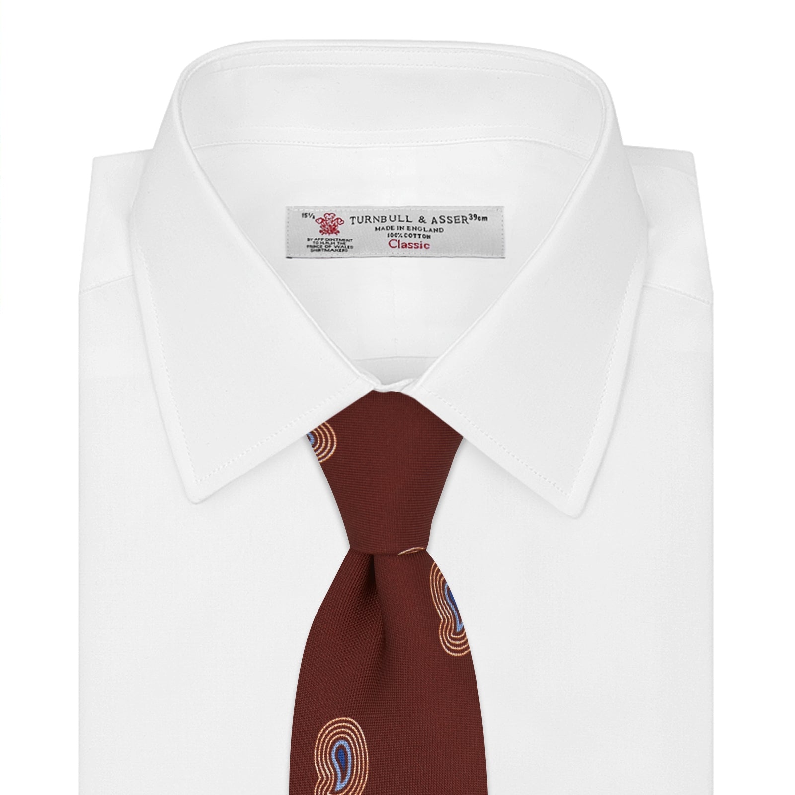 View 2 of product Red Pulse Paisley Silk Tie