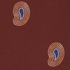 View 3 of product Red Pulse Paisley Silk Tie