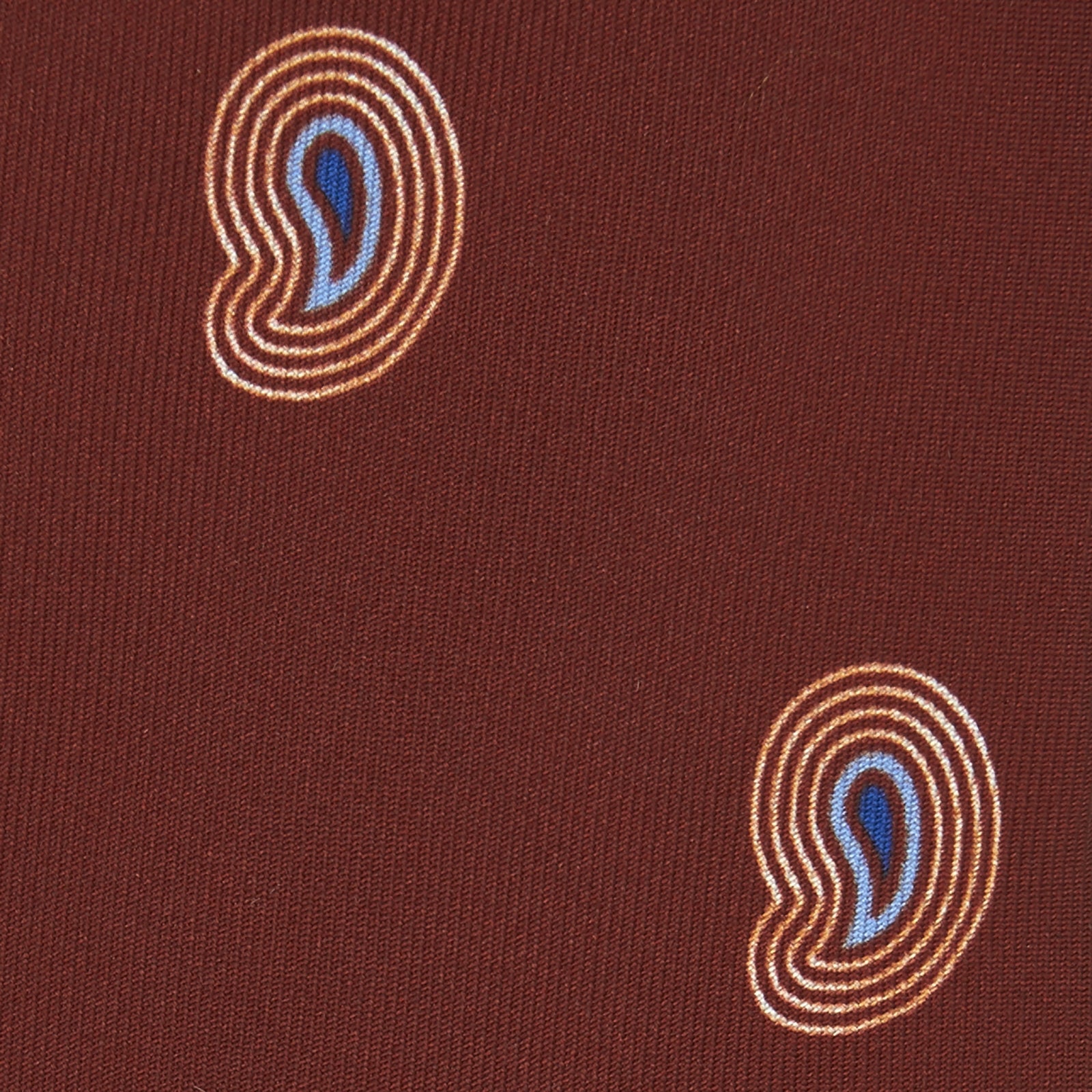 View 3 of product Red Pulse Paisley Silk Tie