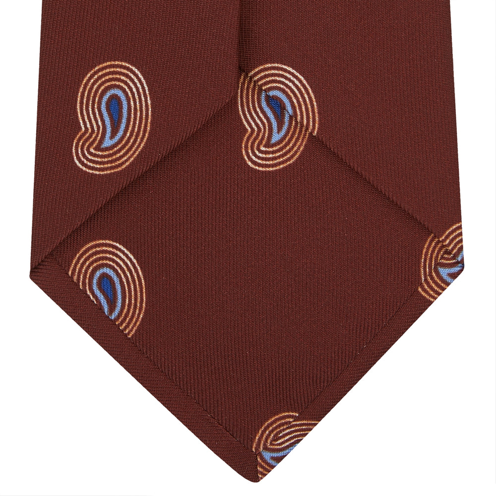 Red Pulse Paisley Silk Tie