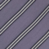 View 3 of product Lilac Diagonal Stripe Cotton and Silk Tie