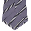 View 4 of product Lilac Diagonal Stripe Cotton and Silk Tie