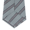 Powder Blue Diagonal Stripe Cotton and Silk Tie