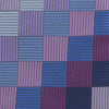 Purple and Blue Chequerboard Silk Tie