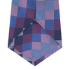 Purple and Blue Chequerboard Silk Tie
