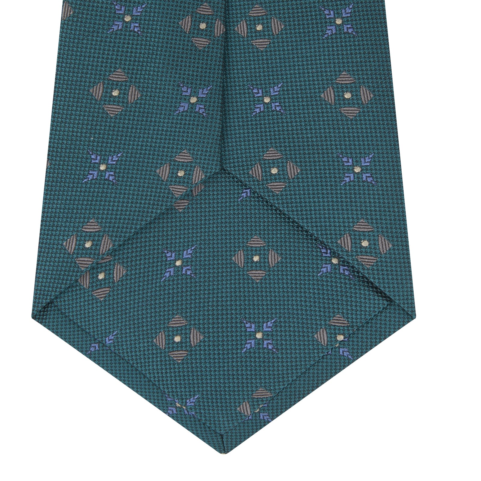 View 4 of product Turquoise Crosses Silk Tie