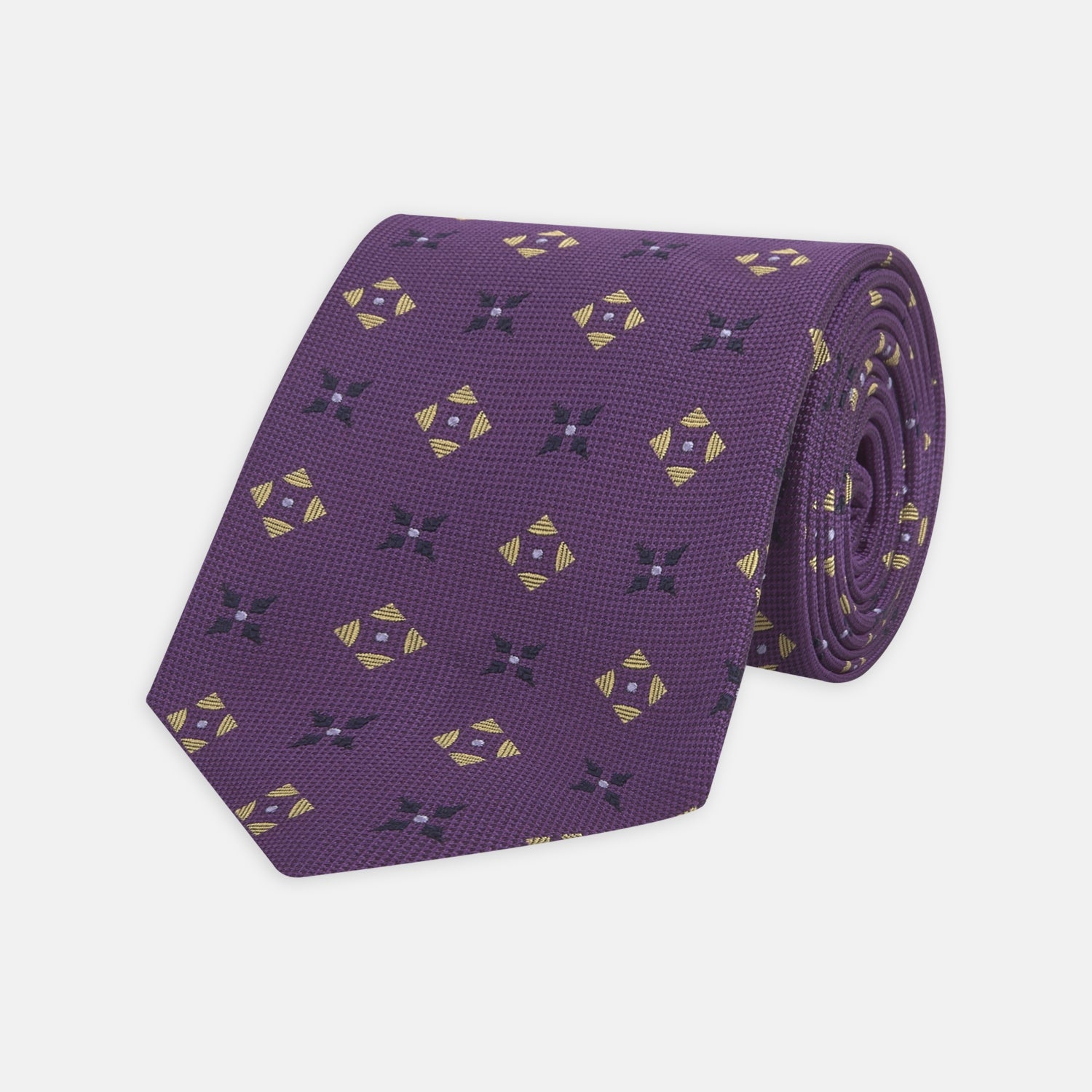 View 1 of product Purple Crosses Silk Tie