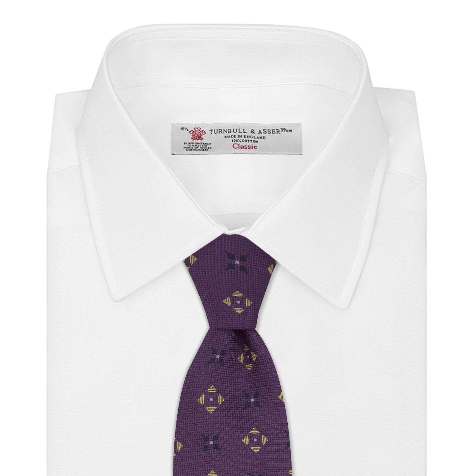 View 2 of product Purple Crosses Silk Tie