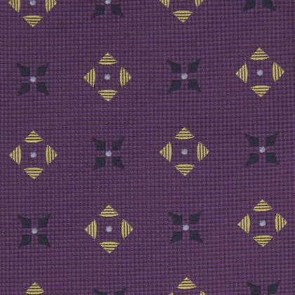 Purple Crosses Silk Tie Image 2