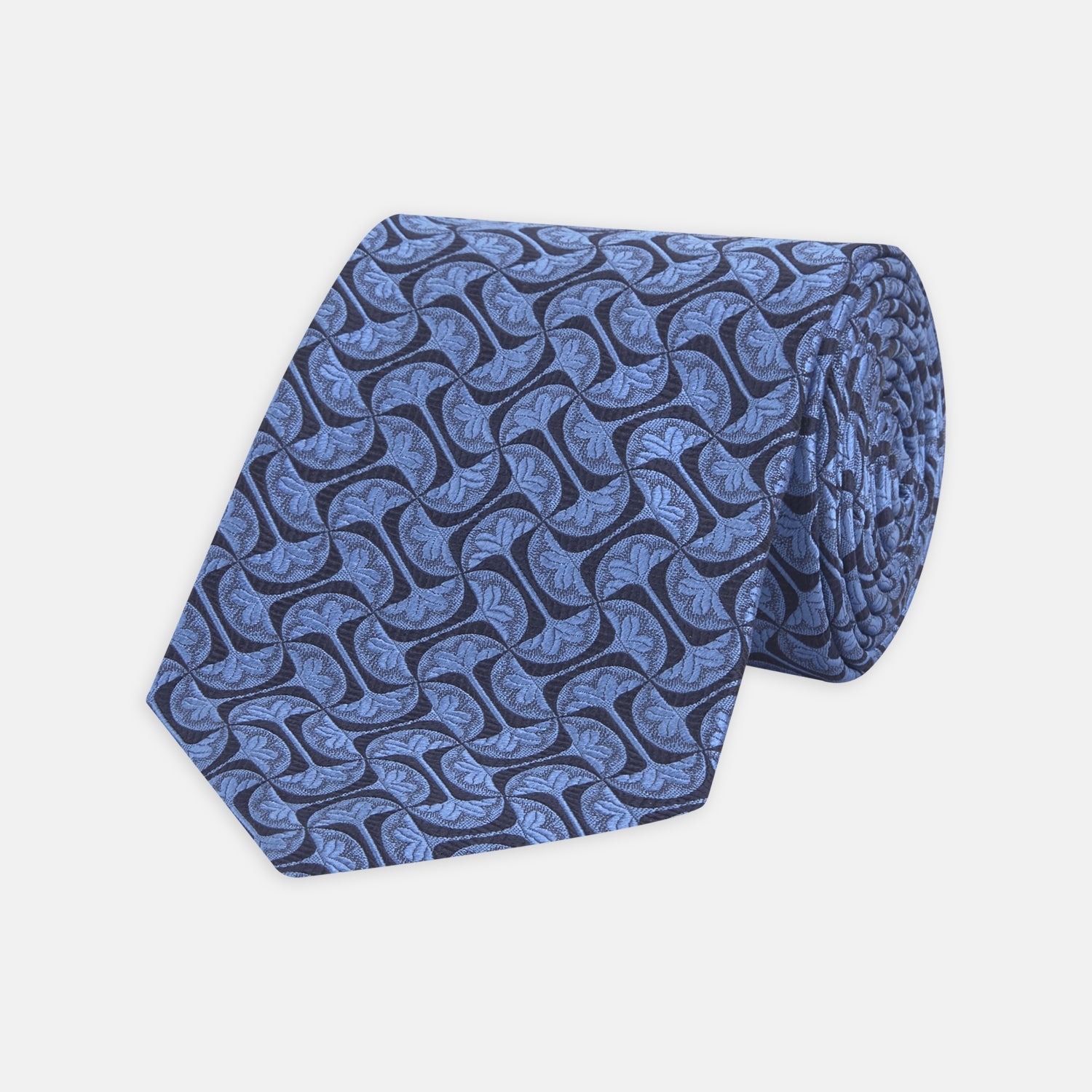 View 1 of product Blue Geo Silk Tie