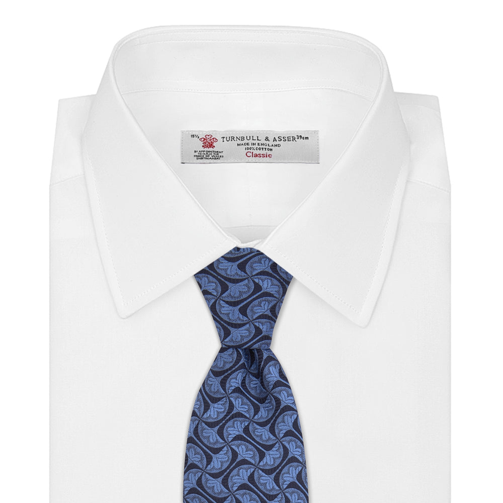Blue Geo Silk Tie