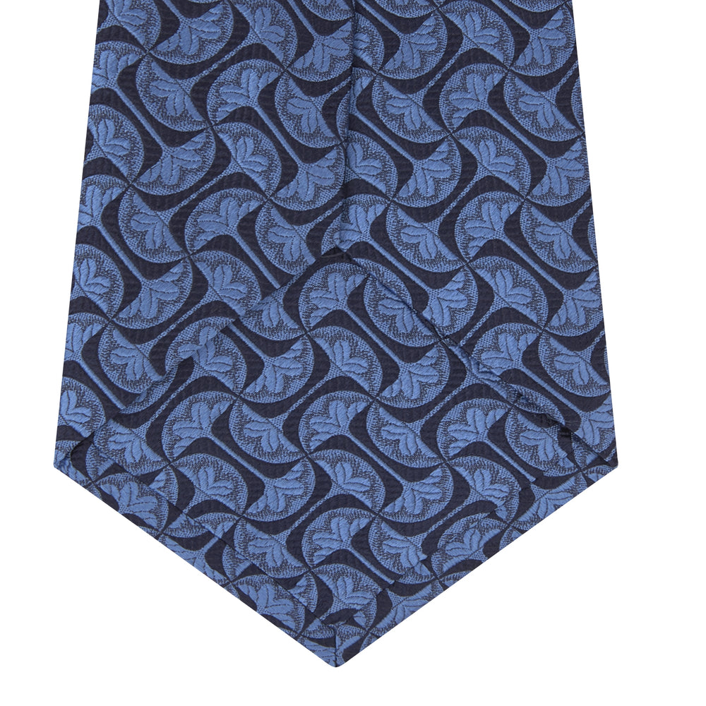 Blue Geo Silk Tie
