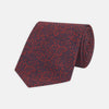Red and Navy Tonal Paisley Silk Tie