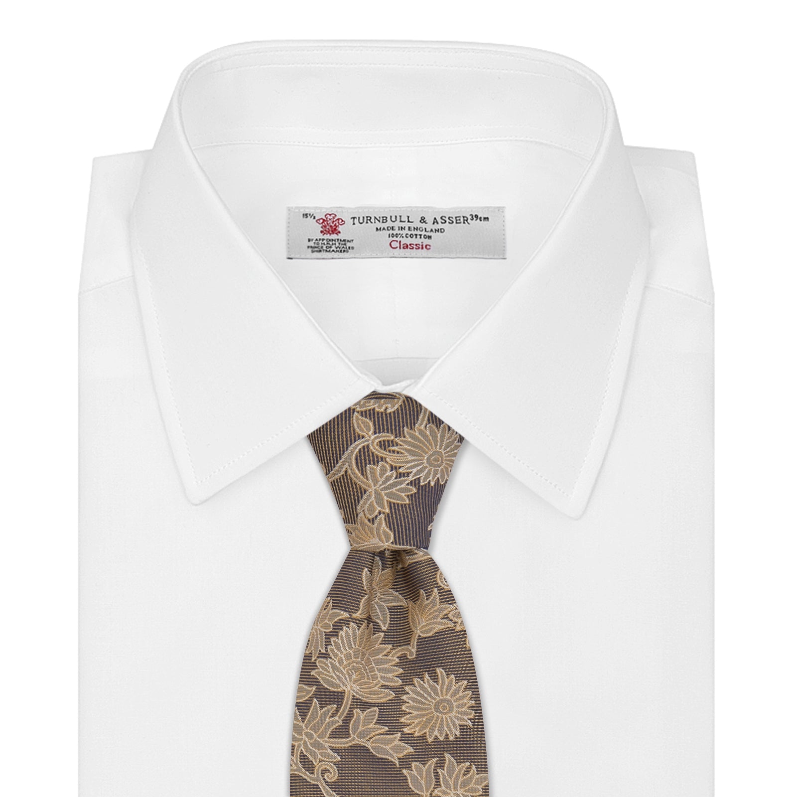 View 2 of product Copper Floral Occasion Silk Tie