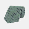 View 1 of product Leaf Green Geometric Silk Tie