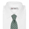 View 2 of product Leaf Green Geometric Silk Tie