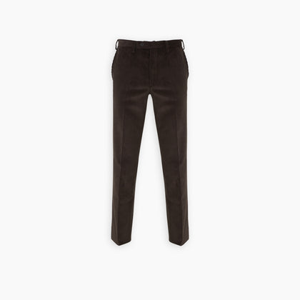 Chocolate Brown Corduroy Trousers Image 2