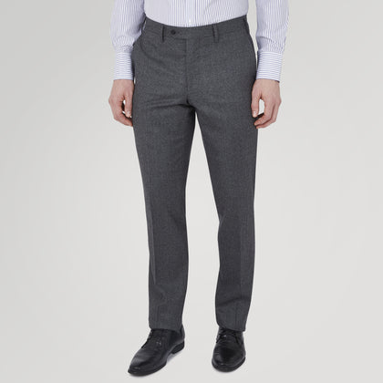 Jackson Grey Flannel Wool Trousers Image 1