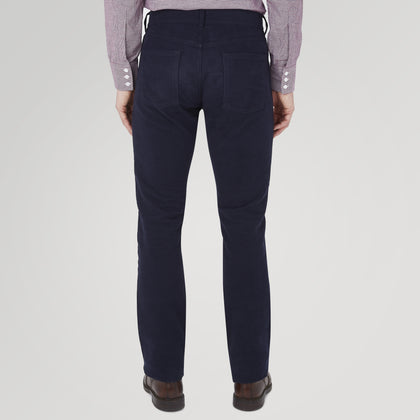 Hanley Navy Moleskin 5-Pocket Trousers Image 2