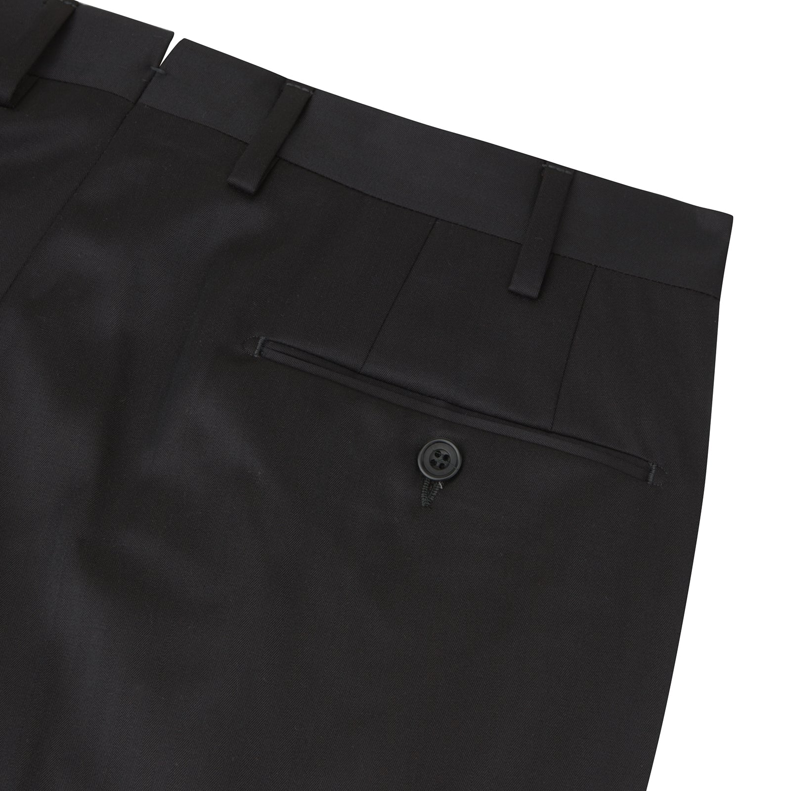 View 2 of product Brown Worsted Wool Pleated Formal Trousers