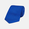 View 1 of product Slim Royal Blue and White Small Spot Printed Silk Tie