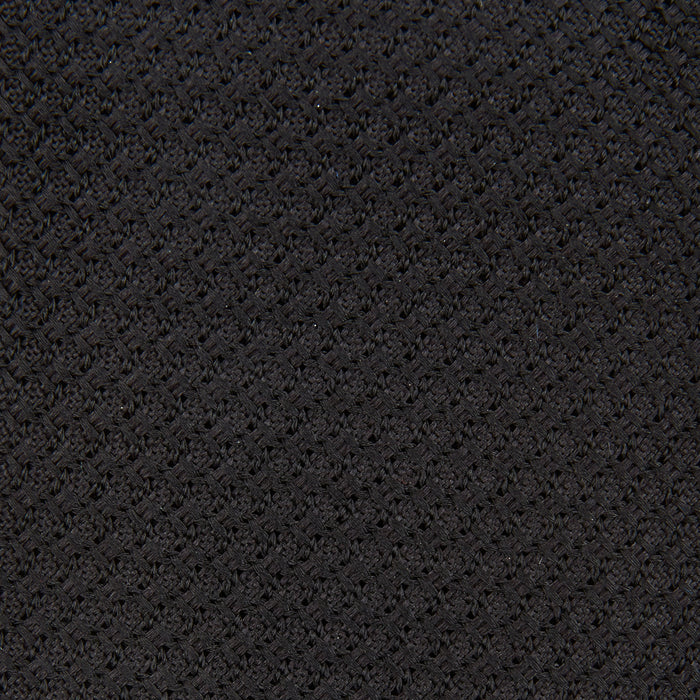 Black Grenadine Silk Tie Image 2