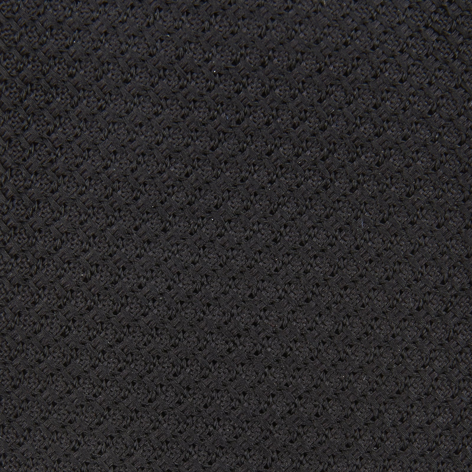 View 3 of product Slim Black Grenadine Silk Tie