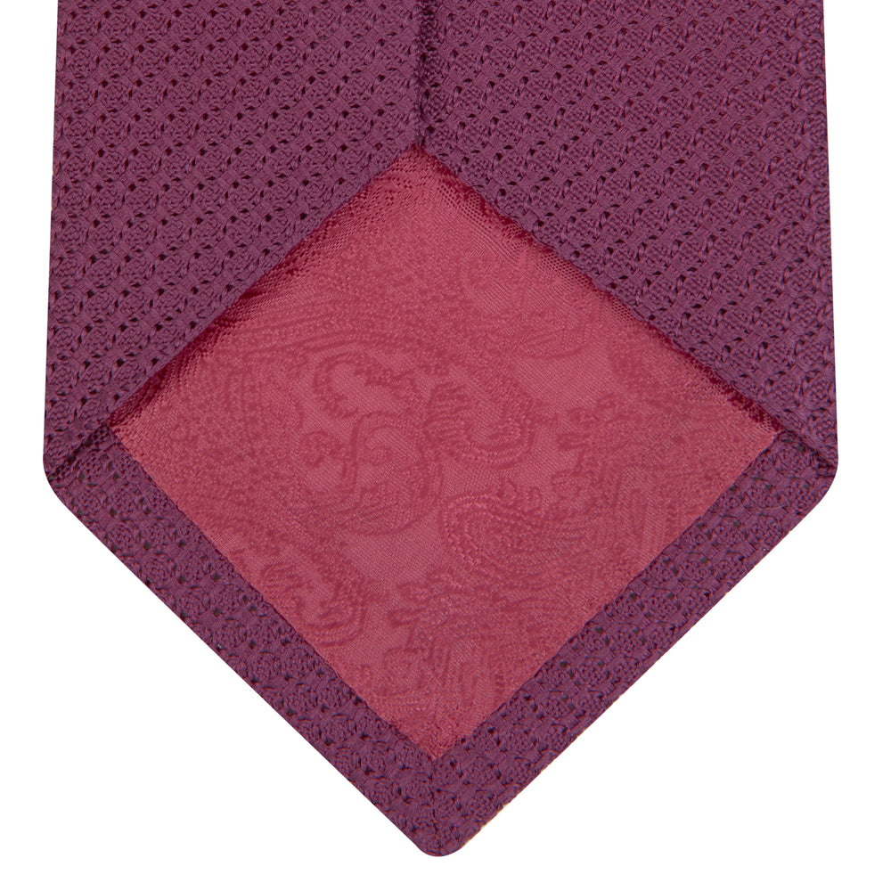 Wine Grenadine Silk Tie
