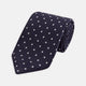 Seven-Fold Navy Churchill Spot Silk Tie