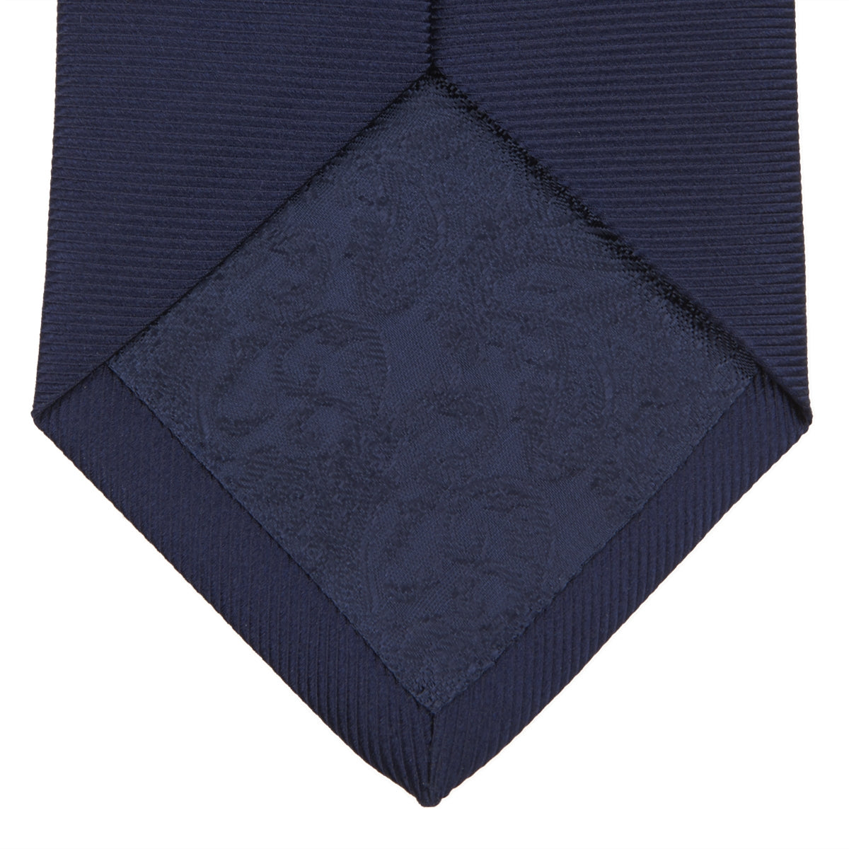 View 3 of product Slim Navy Twill Silk Tie