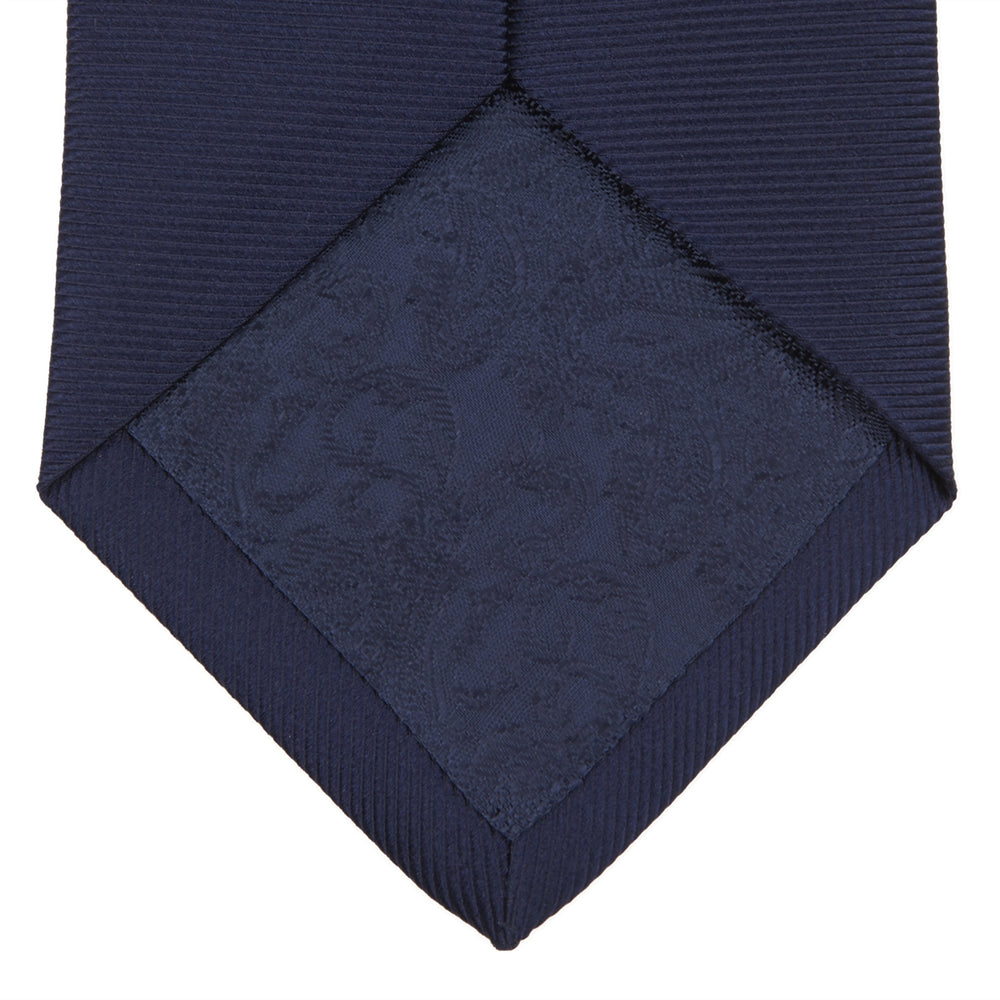Slim Navy Twill Silk Tie