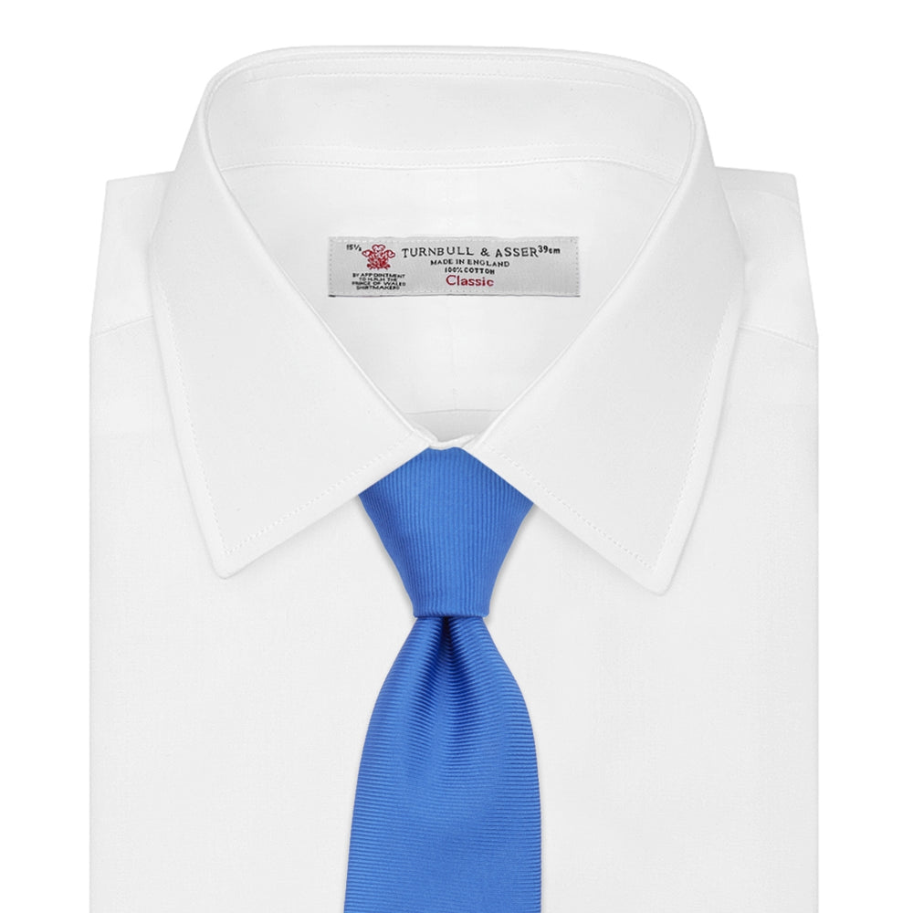 Slim Royal Blue Twill Silk Tie