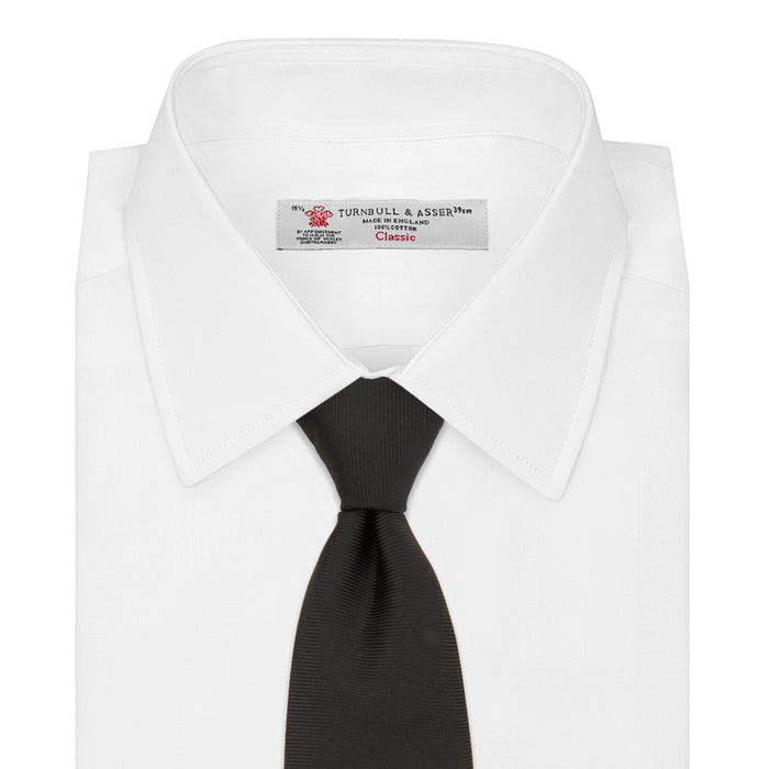 Black Twill Silk Tie Image 1