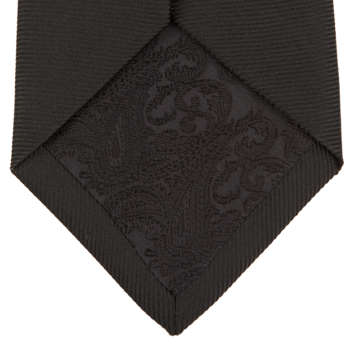 View 4 of product Black Twill Silk Tie