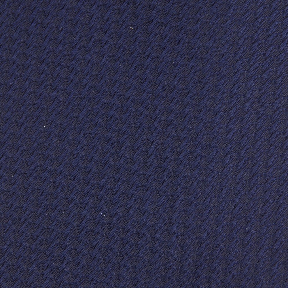 Long Navy Lace Silk Tie