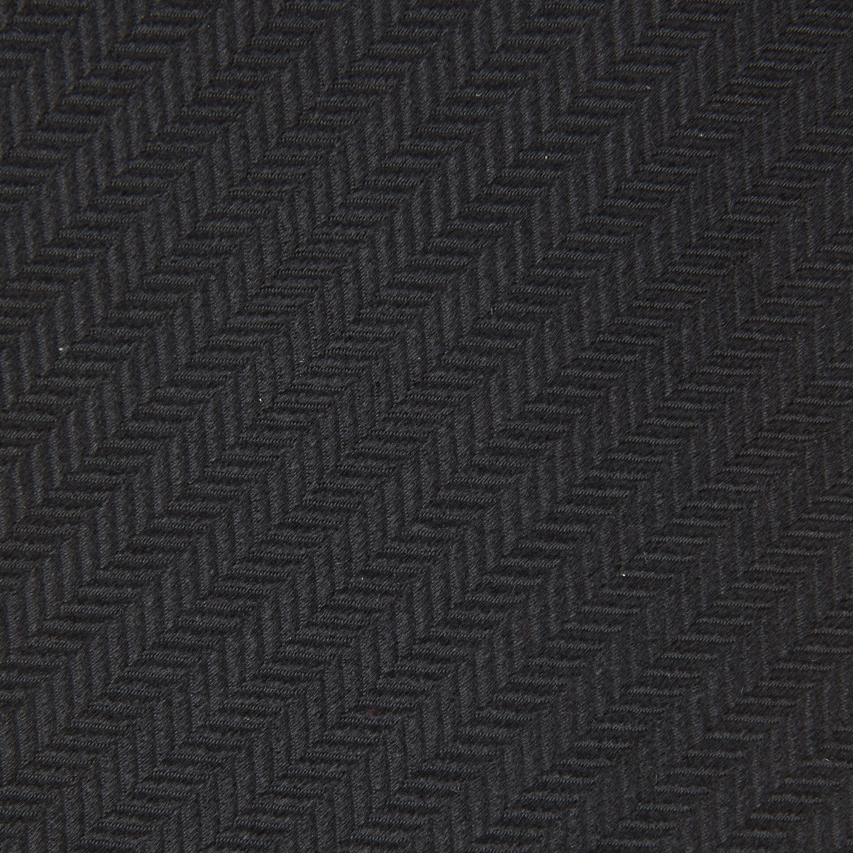 View 3 of product Black Herringbone Silk Tie