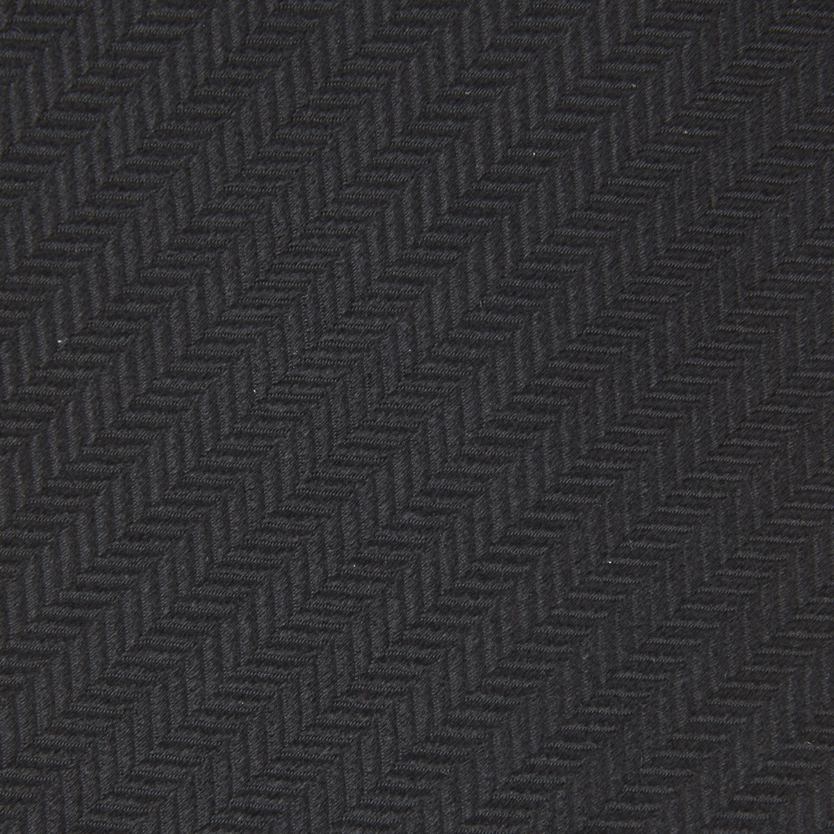 View 3 of product Seven-Fold Black Herringbone Silk Tie