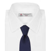 View 2 of product Long Navy Plain Satin Silk Tie