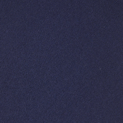 Slim Navy Plain Satin Silk Tie Image 2