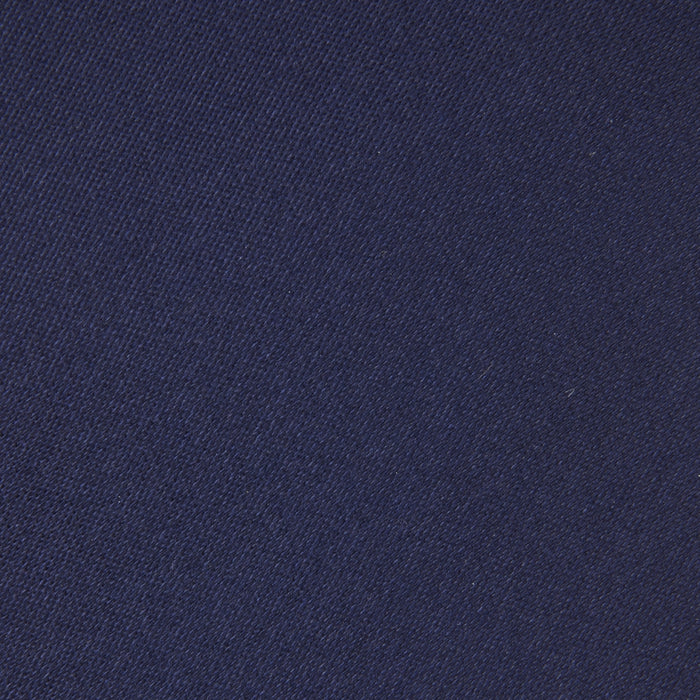Slim Navy Plain Satin Silk Tie Image 2