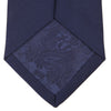 View 4 of product Long Navy Plain Satin Silk Tie