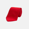 Red Plain Satin Silk Tie